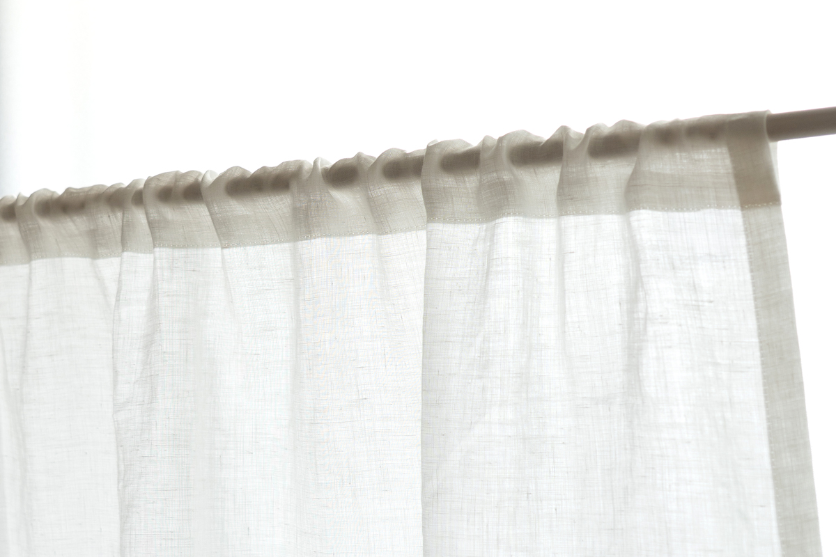 リネン100%の麻暖簾