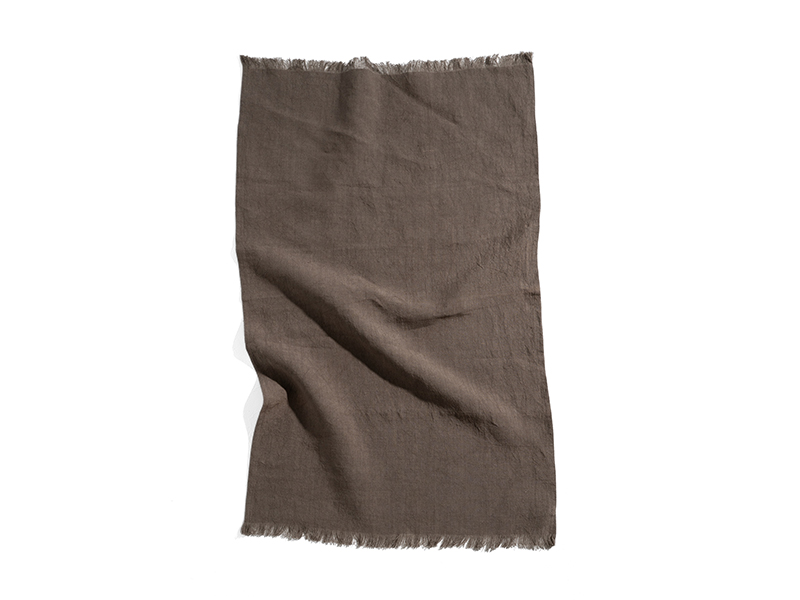 食器拭きに最適なモノトーンリネンのディッシュタオル