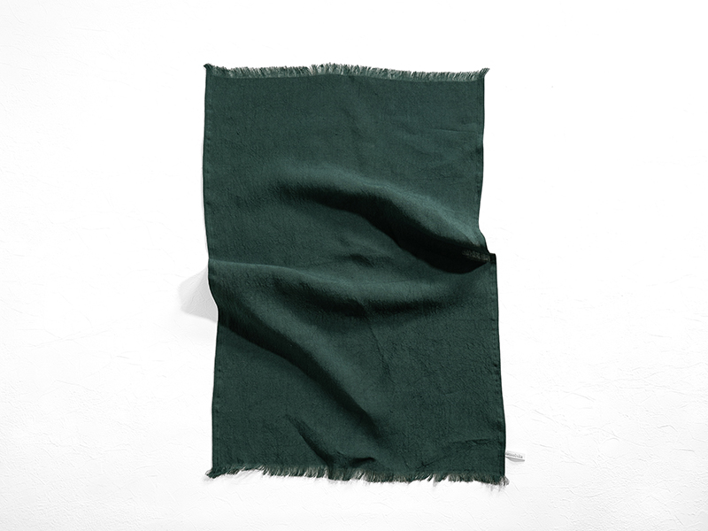 食器拭きに最適なカラーリネンのディッシュタオル