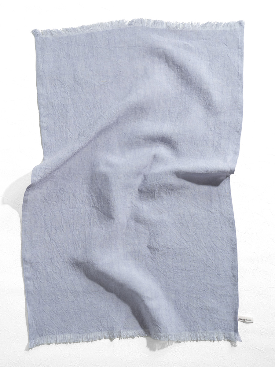 フリンジの付いたキッチンタオル